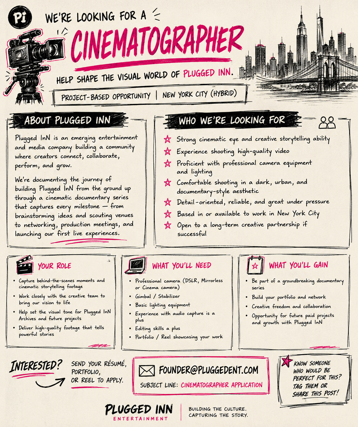Lead Cinematographer / Editor poster
