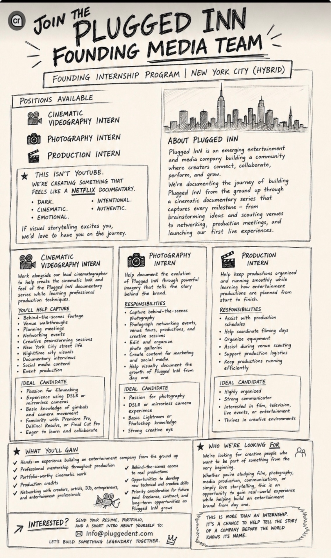 Plugged InN Archives Internship Program poster